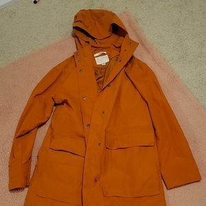 Orange raincoat